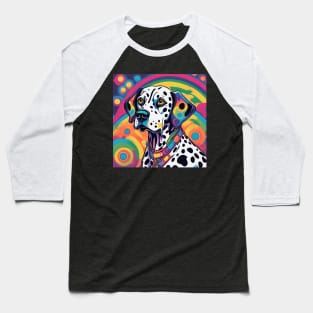 Psychedelic Dalmatian Baseball T-Shirt